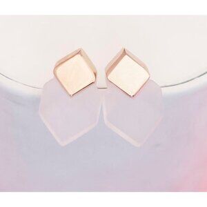 Vintage Clear Cubes Stud Earrings by Avon - P2
